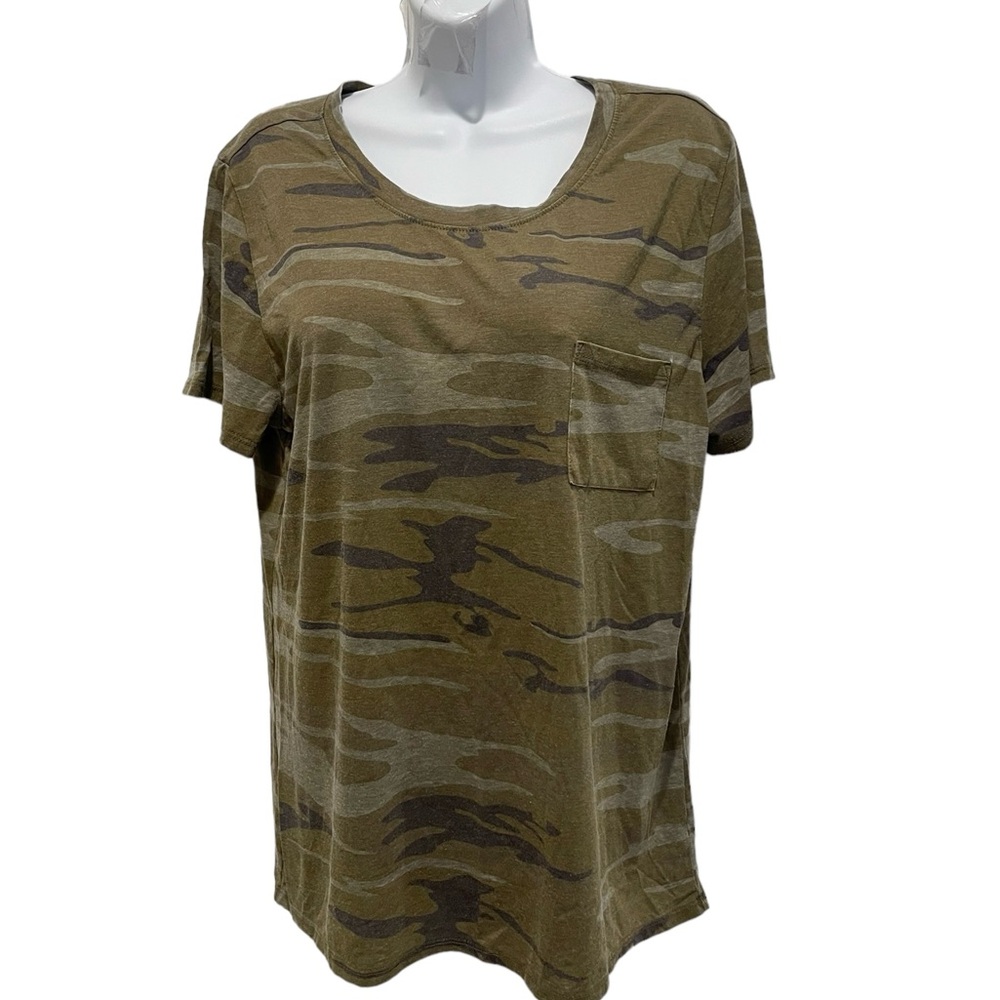 ZOE+LIV Women’s Camo Camouflage Short Sleeve TShirt XXL